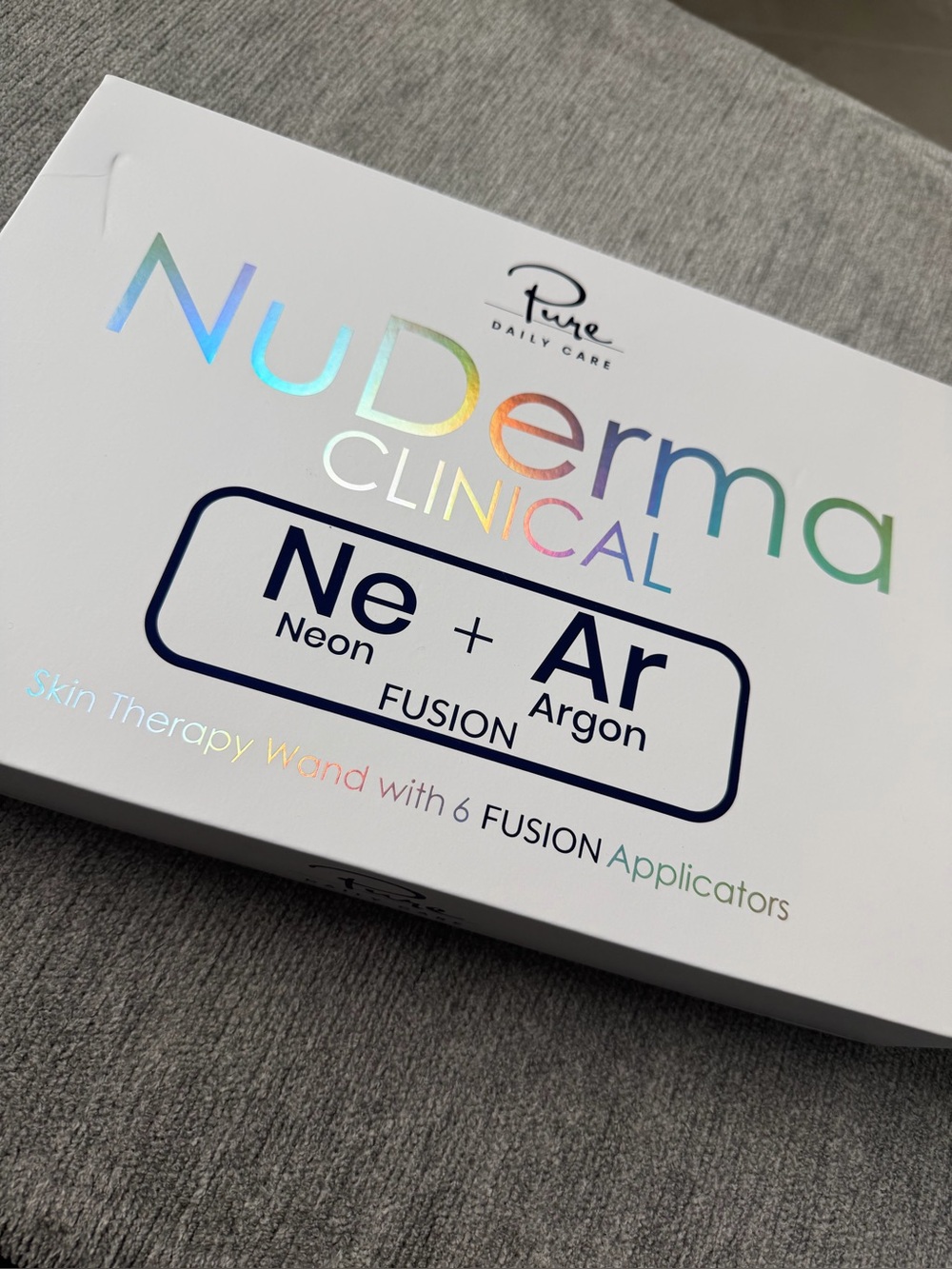 Pure NuDerma Clinical Neon + Argon Skin Therapy Wand - White Facial